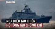 Chiến hạm Nga hộ tống tàu bị phương Tây cấm vận qua eo biển Anh