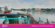Cháy nổ tàu cá tại Bến phà Tắc Cậu, An Giang: 7 người bị thương