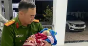 Công an xã Hạnh Lâm tìm thân nhân cho bé trai bị bỏ rơi trên cầu C3