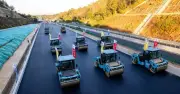 Công trường cao tốc Trung Quốc vắng bóng công nhân, máy móc tự vận hành
