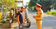 CSGT phạt gần 90 triệu đồng hai xe máy cày không giấy tờ