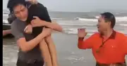 Cứu sống hai trẻ sinh đôi bị sóng cuốn tại bãi biển Cửa Lò, Nghệ An