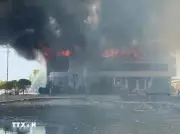 Hỏa hoạn thiêu rụi khu trưng bày gỗ tại Hà Tĩnh, lực lượng chức năng khống chế thành công