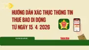 Hướng dẫn chi tiết xác thực thông tin thuê bao di động từ ngày 15/4