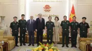 Đại tướng Phan Văn Giang chúc mừng Đại sứ Armenia, thúc đẩy hợp tác quốc phòng song phương