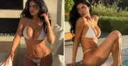 Kylie Jenner Gây Sốt Instagram Với Loạt Ảnh Bikini Nóng Bỏng Bên Hồ Bơi
