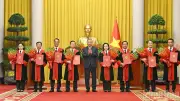 Lễ bổ nhiệm Thẩm phán Tòa án nhân dân tối cao với sự tham dự của lãnh đạo cấp cao