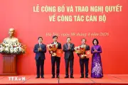 Lễ công bố và trao quyết định chuyển đoàn đại biểu Quốc hội diễn ra trang trọng