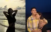 Lê Phương khoe dáng gợi cảm khi cùng chồng trẻ đi chơi lễ