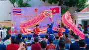 Lân sư rồng và Vovinam kết nối kiều bào trẻ tại Lào và Thái Lan