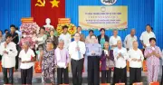 Lãnh đạo MTTQ Việt Nam thăm, tặng quà đồng bào Khmer Vĩnh Long dịp Tết Chôl Chnăm Thmây