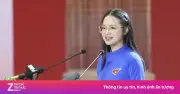 Nữ sinh chuyên Hà Tĩnh Bùi Hà Vy gây ấn tượng với bài phát biểu tại lễ kỷ niệm Tổng Bí thư Hà Huy Tập
