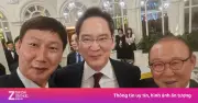 Ông Park Hang-seo gây chú ý khi đăng ảnh chụp chung với HLV Kim Sang-sik và Chủ tịch Samsung