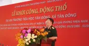 Đồng Tháp khởi công Trường tiểu học Tân Đông với vốn đầu tư 49 tỉ đồng từ Binh đoàn 20