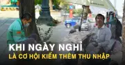 Người lao động TP.HCM bám trụ ngày lễ Giỗ Tổ Hùng Vương kiếm thêm thu nhập