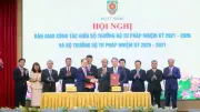 Nguyên Bộ trưởng Nguyễn Hải Ninh xúc động chia tay Bộ Tư pháp, tân Bộ trưởng Hoàng Thanh Tùng nhận trọng trách mới