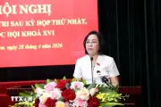 Phó Chủ tịch Quốc hội Nguyễn Thị Thanh tiếp xúc cử tri tại Ninh Bình