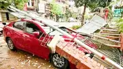 Thái Nguyên: Mưa dông gây tử vong, tốc mái nhà, lãnh đạo khẩn trương hỗ trợ