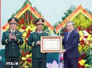 Tổng Bí thư Tô Lâm dự lễ đón nhận danh hiệu Anh hùng Lực lượng vũ trang nhân dân của Quân khu 1