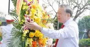 Tổng Bí thư Tô Lâm dâng hương kỷ niệm 120 năm ngày sinh Tổng Bí thư Hà Huy Tập