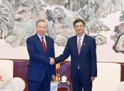 Tổng Bí thư Tô Lâm tiếp Bí thư Khu ủy Quảng Tây Trần Cương tại Hà Nội
