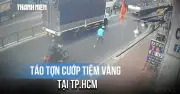 TPHCM: Cận cảnh nghi phạm cướp tiệm vàng bỏ xe tháo chạy