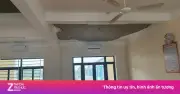 Trường 65 tỷ chưa bàn giao đã rơi vữa trần, học sinh nhập viện