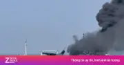 Tàu chở dầu bốc cháy trên biển Lâm Đồng, một người mất tích