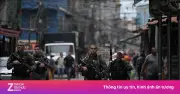 Đấu súng dữ dội tại khu ổ chuột Rio de Janeiro, hơn 200 du khách mắc kẹt trên đồi