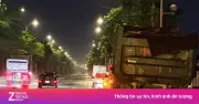 Xe máy va chạm xe ben trong đêm mưa dông, hai người tử vong