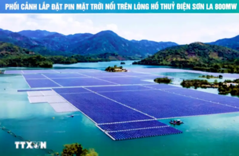 Đồng Thọ: Dự án điện mặt trời nổi trên lòng hồ thủy điện Sơn La