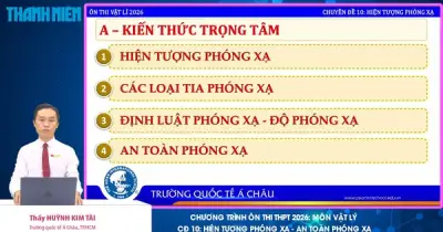 Bí quyết ôn thi THPT 2026 môn Vật lý: Chuyên đề 10 - Hiện tượng phóng xạ và an toàn phóng xạ