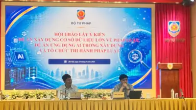 Bộ Tư pháp lấy ý kiến đề án xây dựng cơ sở dữ liệu lớn và ứng dụng AI trong pháp luật