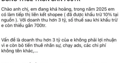 Cá nhân làm tiếp thị liên kết hoang mang vì bị truy thu thuế gần 700 triệu đồng