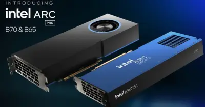 Card Pro Intel Arc Pro B70 test game: ngang ngửa RTX 5060 Ti