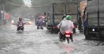 Cảnh báo ngập úng cục bộ tại Khánh Hòa sau trận mưa lớn sáng 31.5