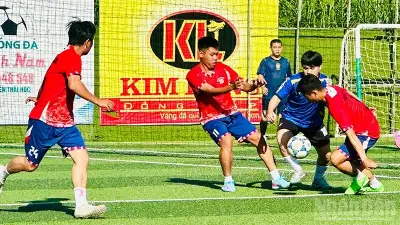 Giải bóng đá công nhân Đồng Tháp quy mô lớn thu hút nhiều đội tham gia