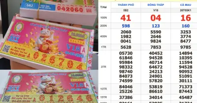 Khách mua nguyên cây vé số 160 tờ trúng giải sáu xổ số miền Nam