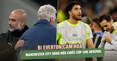 Man City hòa Everton 3-3, mất quyền tự quyết đua vô địch