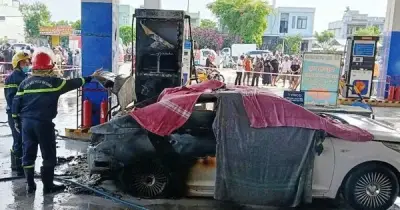 Đà Nẵng: Điều tra vụ cháy xe tại cây xăng khiến 2 người tử vong