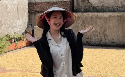 Đoàn Hải My gây chú ý khi về quê chồng Hưng Yên