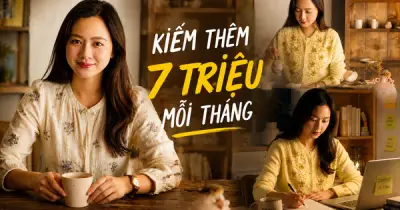 Phụ nữ tuổi 40 kiếm thêm 7 triệu/tháng nhờ việc làm thêm buổi tối