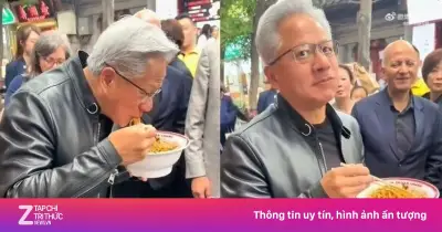 Quán mì vỉa hè Bắc Kinh 'hốt bạc' nhờ CEO Nvidia ghé thăm