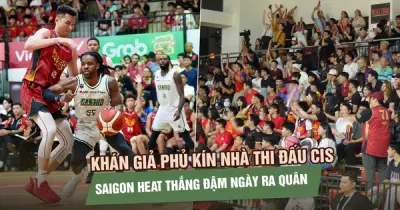 Saigon Heat thắng đậm Cantho Catfish, khán đài CIS chật kín ngày ra quân VBA 2026
