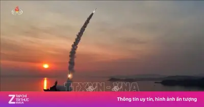 Triều Tiên phóng nhiều tên lửa đạn đạo từ tỉnh Bắc Phyongan