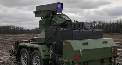Ukraine hé lộ hệ thống laser chống drone Trizub hỗ trợ AI