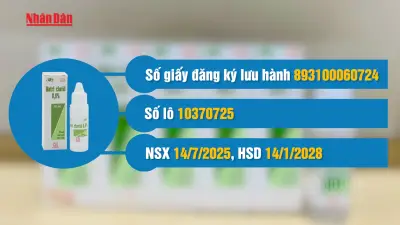 Yêu cầu thu hồi toàn quốc lọ thuốc nhỏ mắt không đạt chất lượng