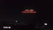 400 drone rực sáng chào mừng thành phố Đồng Nai