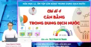 Bí quyết ôn thi THPT 2026 môn Hóa: Chuyên đề 4 – Cân bằng trong dung dịch nước