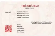 Bộ Văn hóa, Thể thao và Du lịch ban hành mẫu thẻ nhà báo năm 2026